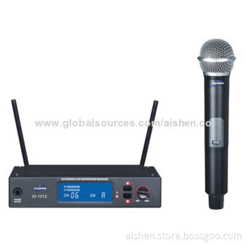 PLL and UHF Take Rack Mountable System Wireless Microphone with 16 Channels